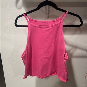 Torrid Pink Crop Tank Top with high neck